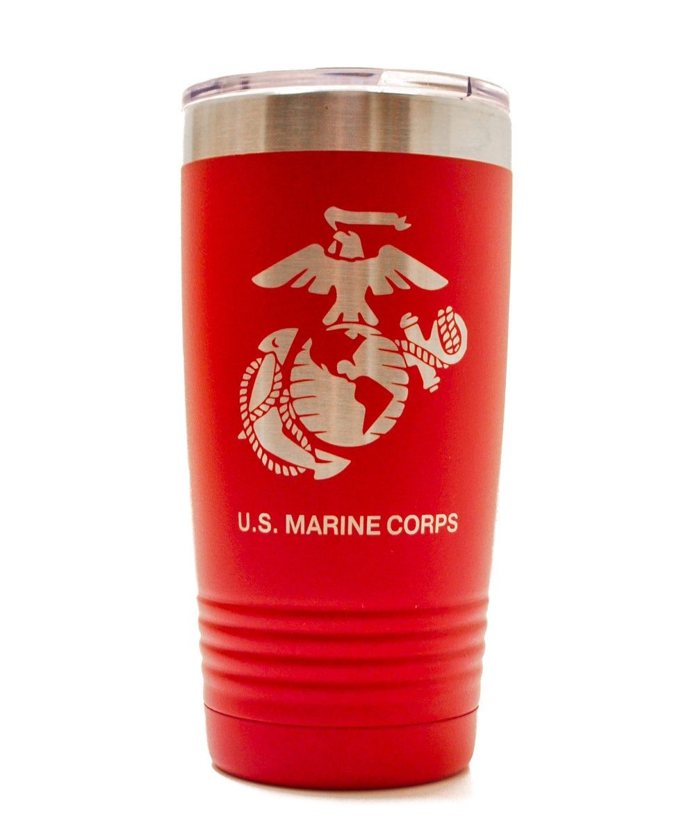 Back The Blue Tumbler- 20 Oz – Marine Corps Gift Shop