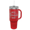 40oz. Red Traveler Mug with Handle- Firebird Group, Inc.