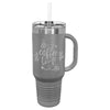 40oz. Grey Traveler Mug with Handle- Firebird Group, Inc.