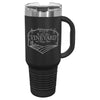 40oz. Black Traveler Mug with Handle- Firebird Group, Inc.