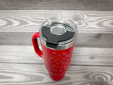 Red 40oz. Valentines Day Tumbler with Hearts Lid- Firebird Group, Inc.