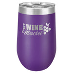 Purple Personalized Wine Tumbler