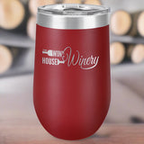 Maroon Personalized Wine Tumbler