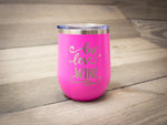 120z wine tumbler personalized with an engraving
