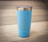20oz Insulated Tumbler Personalized with a free engraving