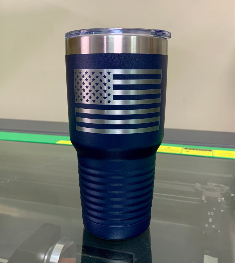 Personalized Thin Blue Line Police Water Bottle, Holiday Gifts for