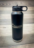 32oz. Laser Engraved Black Water Bottle- Firebird Group Inc.