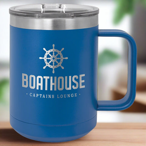 Blue Personalized Insulated Mug 