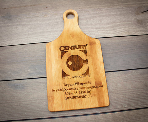 Custom Business Logo Bamboo Paddle Cutting Board
