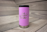 Life is Better at the Lake Polar Camel Insulated Slim Can Holder- Steurer & Jacoby
