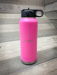 32oz. Laser Engraved Pink Water Bottle- Firebird Group, Inc.