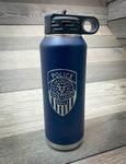 32oz. Insulated Navy Water Bottle- Police Water Bottle- Firebird Group, Inc.