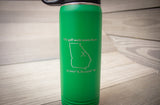 20oz. Green Water Bottle- Masters Design- Steurer & Jacoby